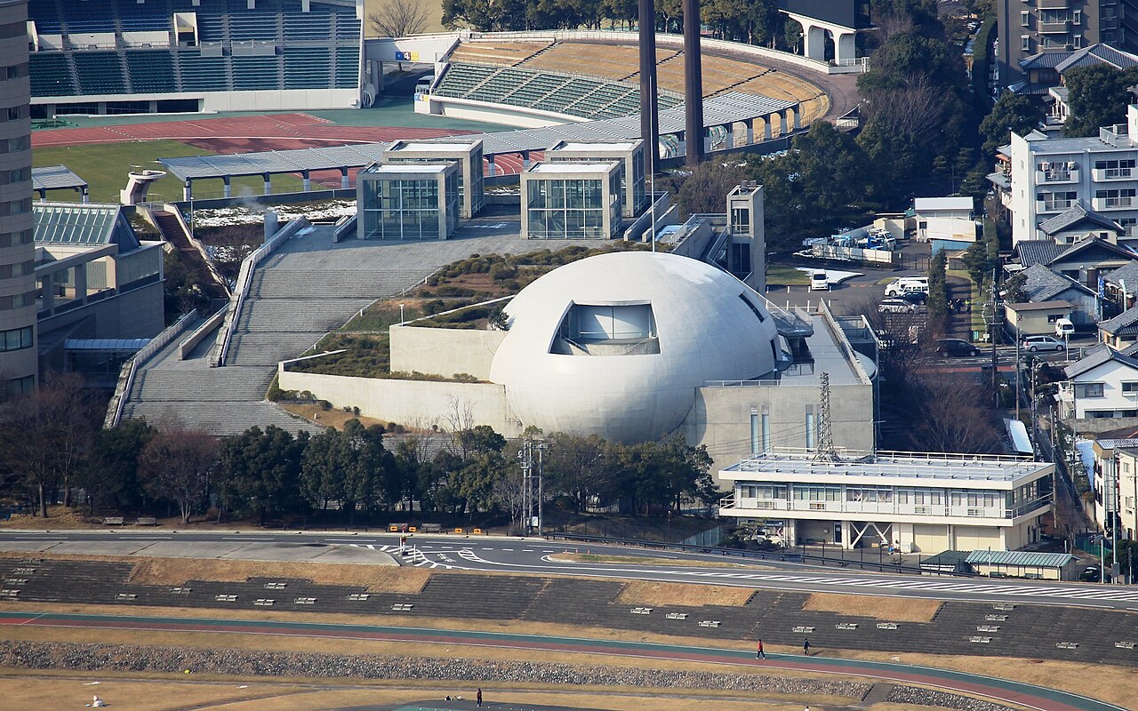 長良川国際会議場の航空写真