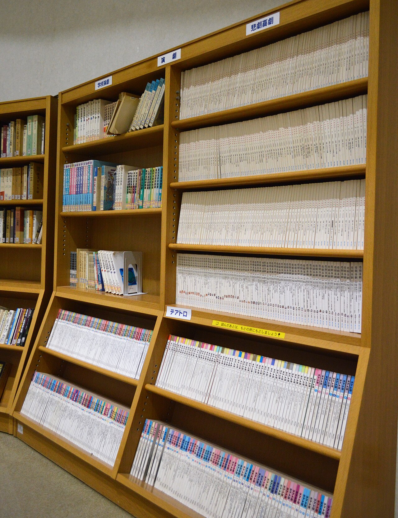 アクテノンの演劇図書室資料