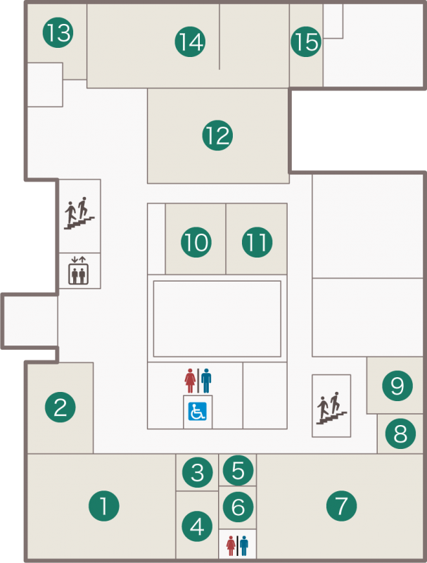 安城市総合福祉センター 館内平面図1