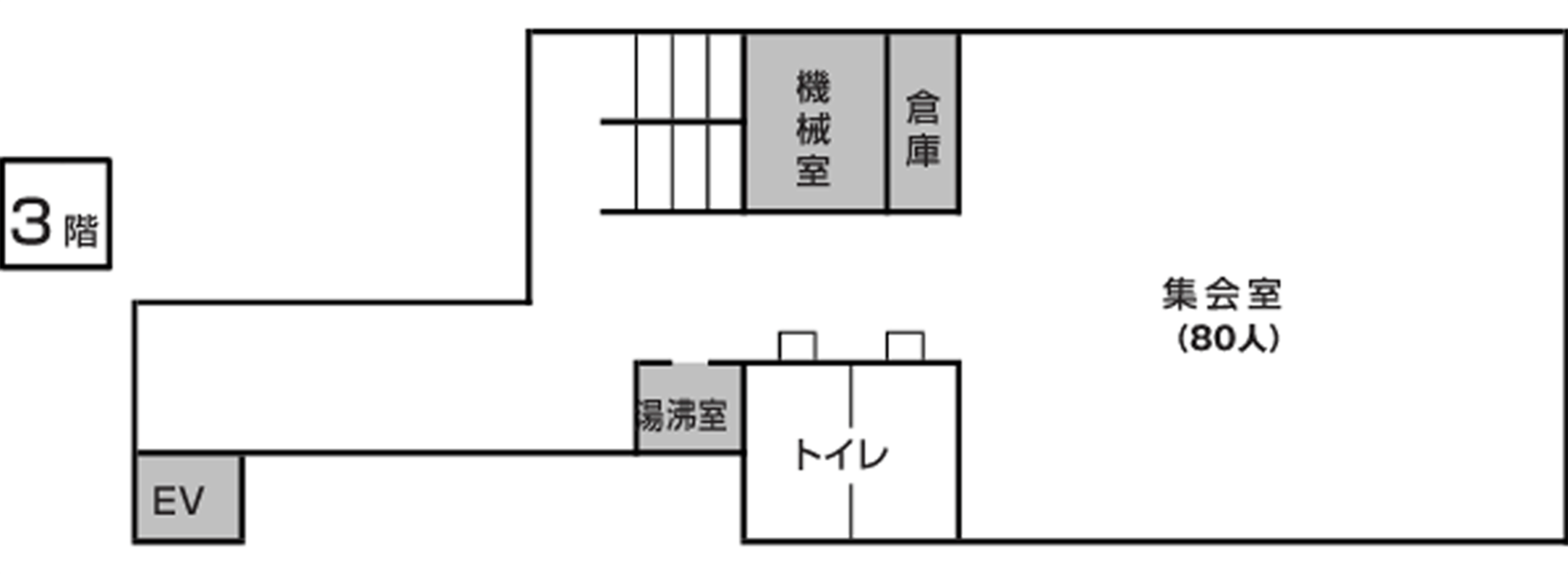 尼崎市立地域総合センター塚口 本館3階フロア案内（集会室）